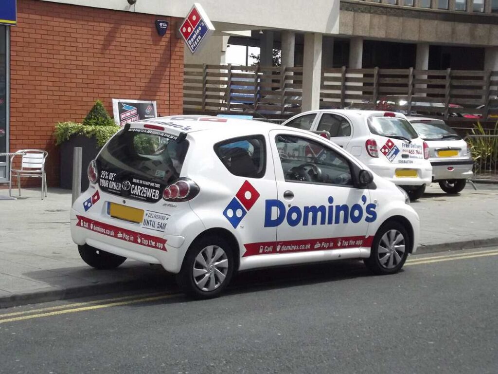 Domino's Pizza vehicle