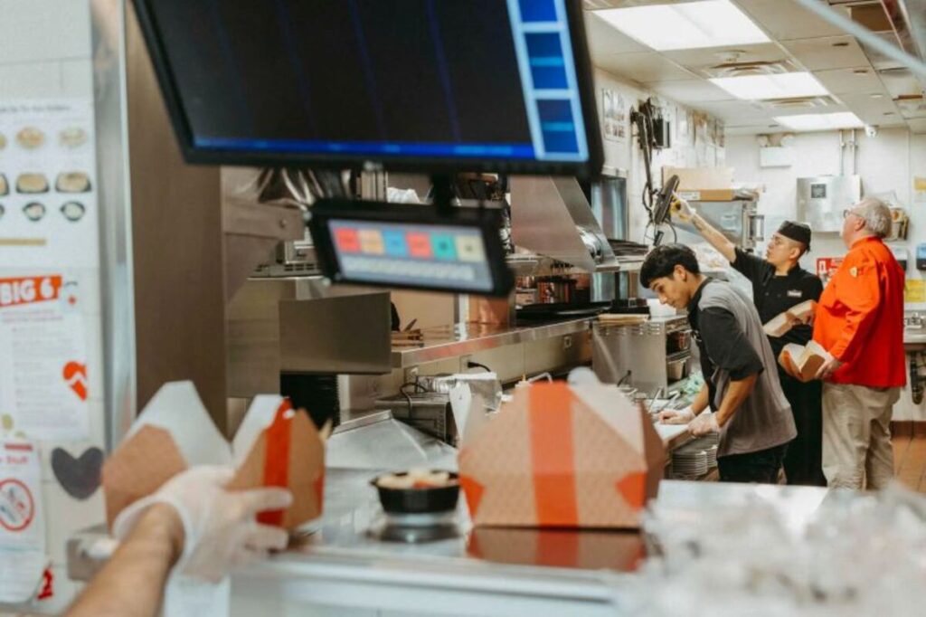 A kitchen of Denny's a name in the virtual restaurant business
