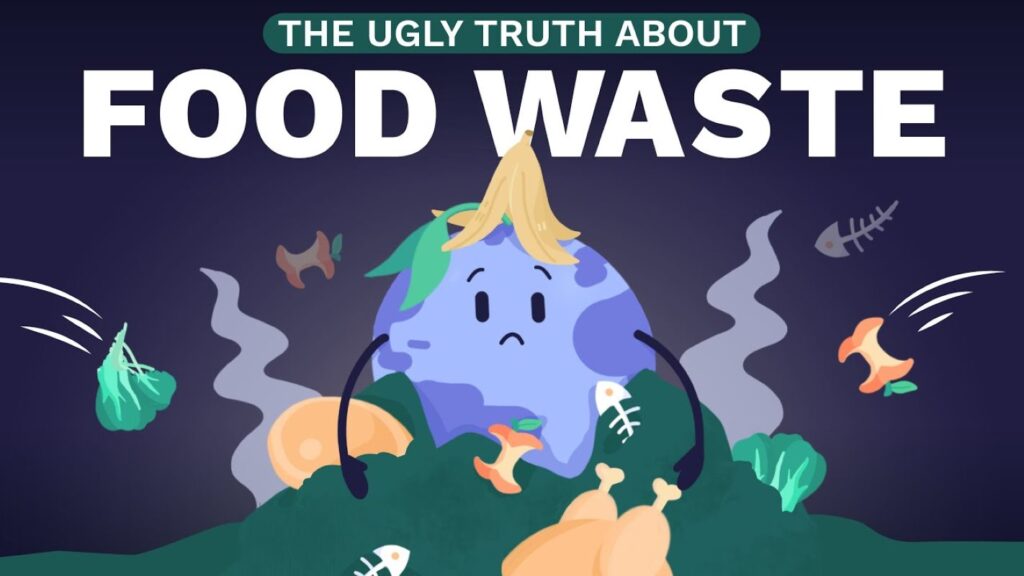 Infographic on food waste impact on the ecosystem