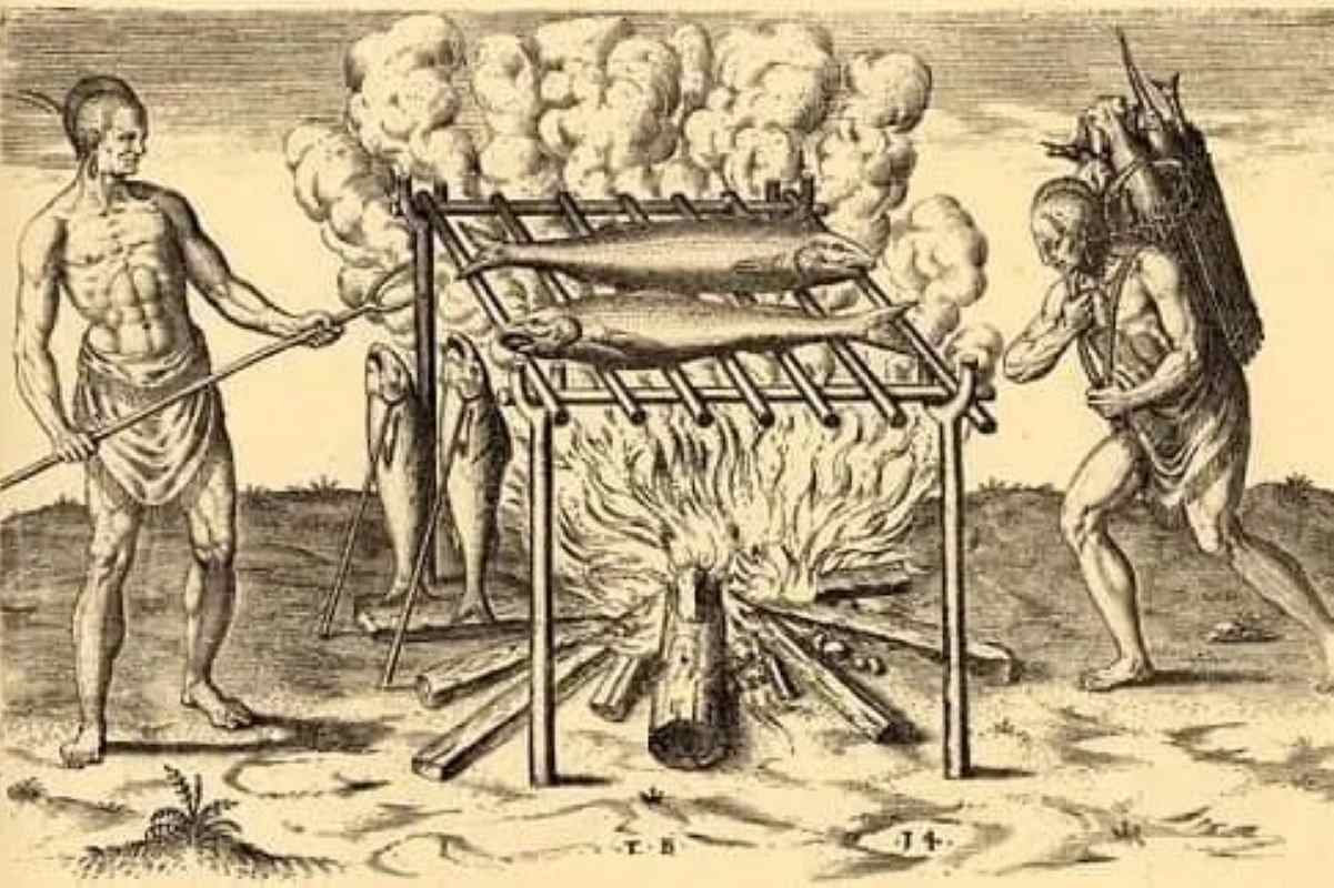 Smoking food for preservation