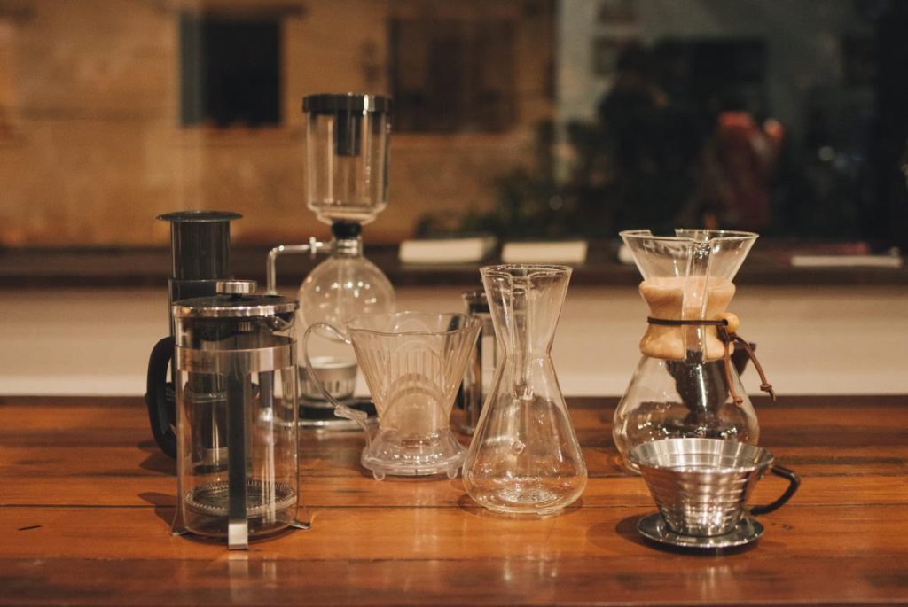 Different coffee-making equipment