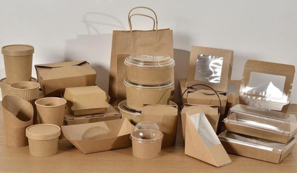 Different forms of kraft paper food solution
