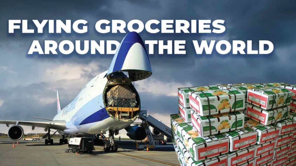 How groceries are flown around the world