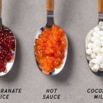 Encapsulated juices on spoons